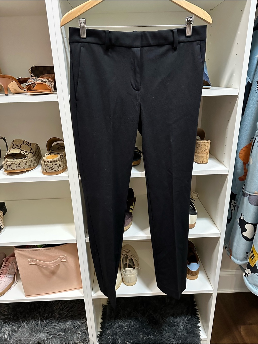 Ann Taylor Black Straight Leg Dress Pants